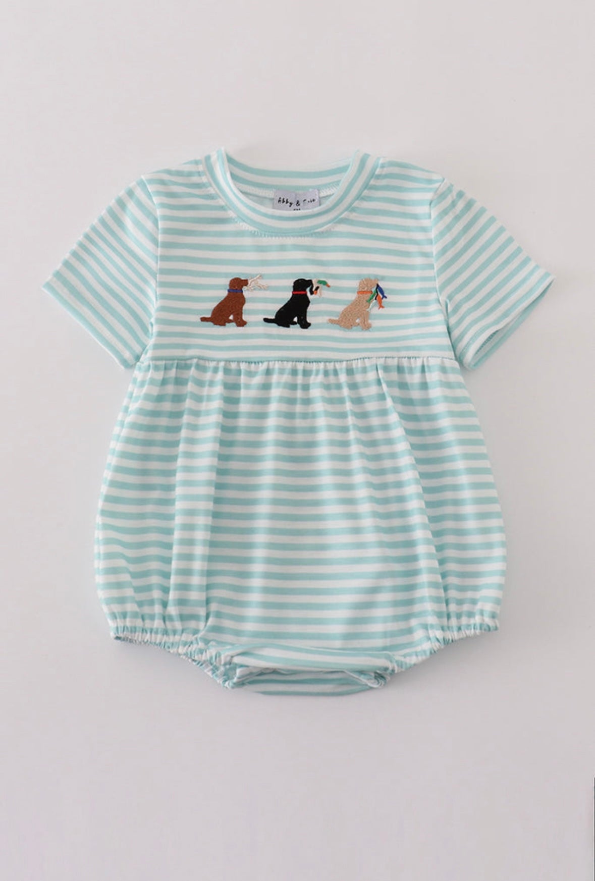 Green stripe hunting dog bubble