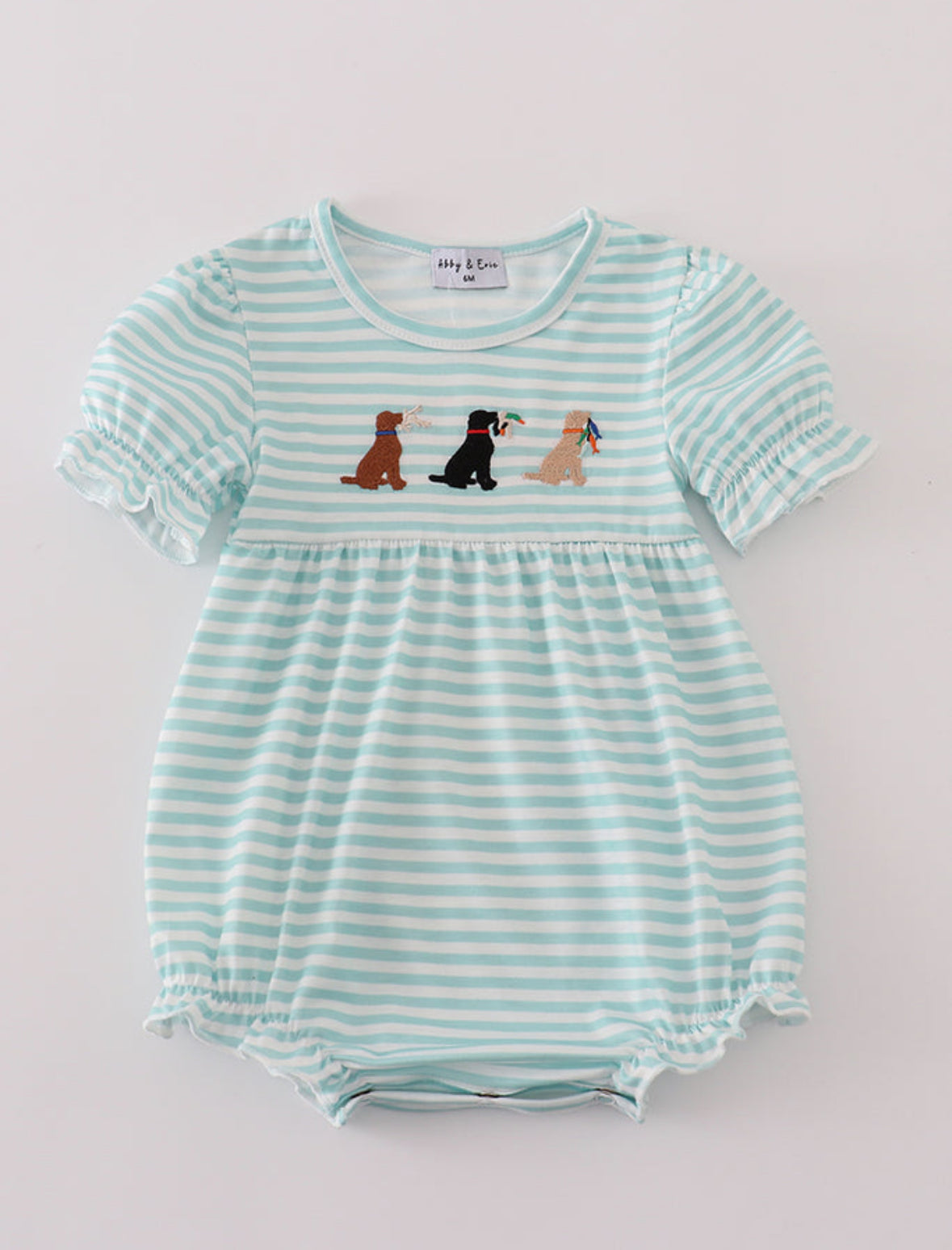 Green stripe hunting dog bubble